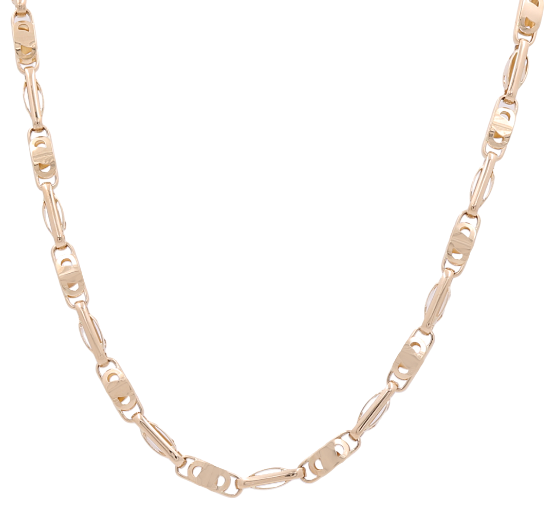 14K Yellow Gold Italian Link Chain / Size: 24” / Weight: 34.5 GR / ISFI4
