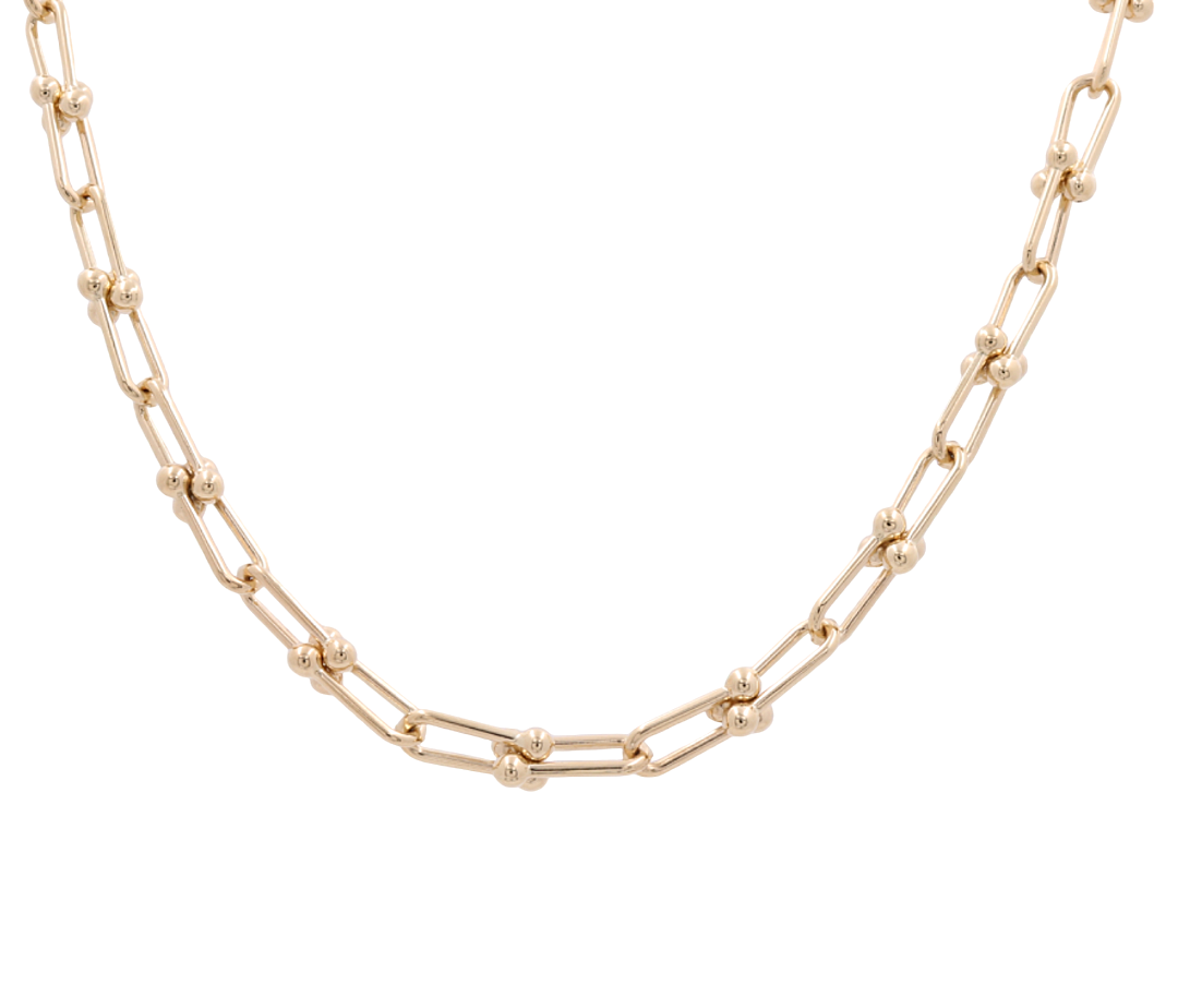 14K Yellow Gold Fashion Link Necklace / Size: 18” / Weight: 19.9 GR / CONK4FS-1