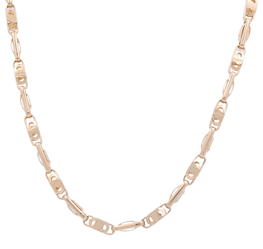 14K Yellow Gold Italian Link Chain / Size: 24” / Weight: 34.5 GR / ISFI4