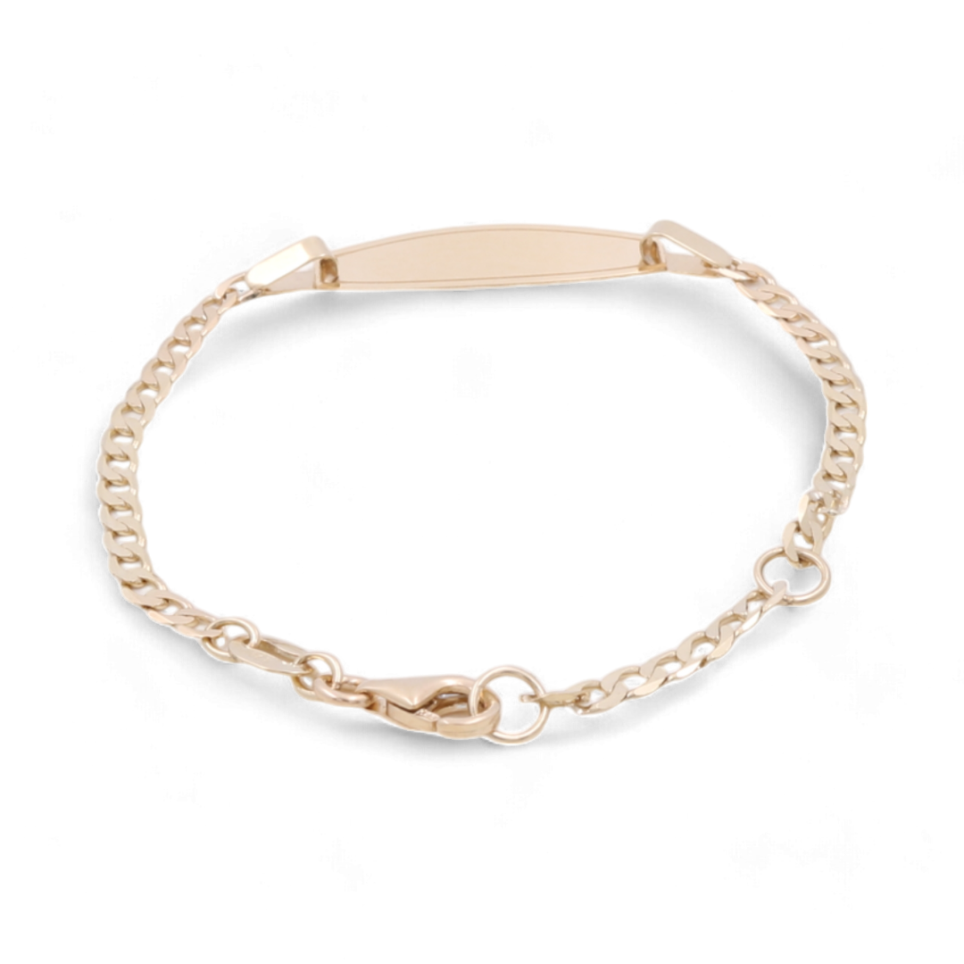 14K Yellow Gold Kids Bracelet / Size: 5.5” / Weight: 1.7 GR / CSBB4