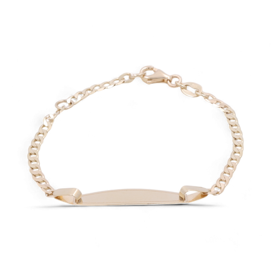 14K Yellow Gold Kids Bracelet / Size: 5.5” / Weight: 1.7 GR / CSBB4