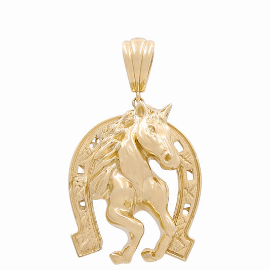 10K Yellow Gold Horseshoe Pendant  / Weight: 11 GR / WP-3