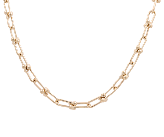 14K Yellow Gold Fashion Link Necklace / Size: 18” / Weight: 19.9 GR / CONK4FS-1